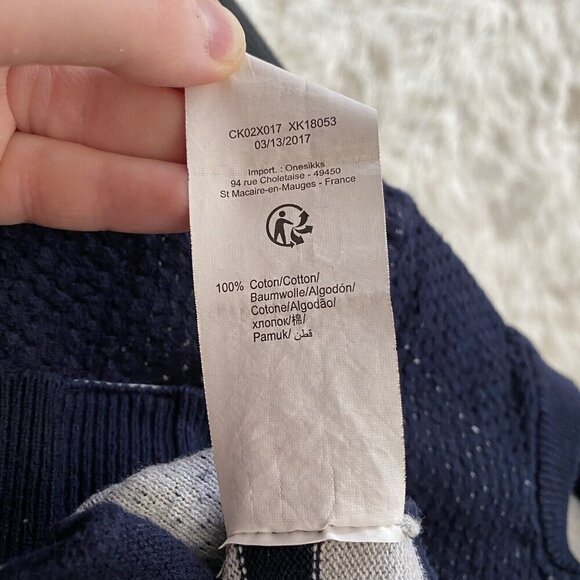 IKKS Knit Cardigan Sweater Patriotic Printed Size 4 America - Picture 4 of 8